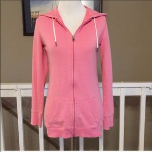 B1G1 Mossimo pink long zip up french terry hoodie
